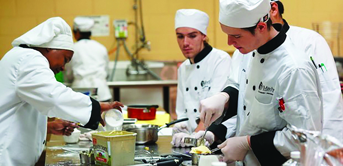 Mitchell College Culinary Students