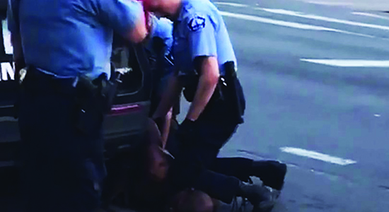 Officer Chauvin's Knee on George Floyd's neck