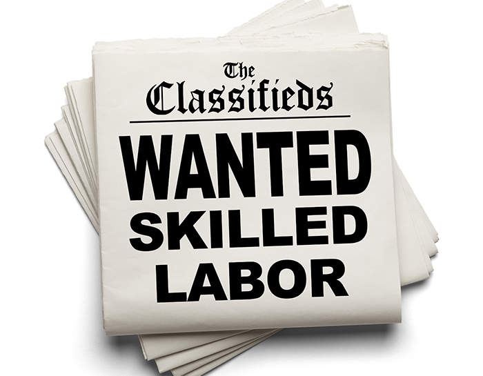 Wanted Skilled Labor