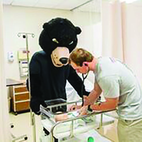 LRU Nursing Student in Hospital with Baby